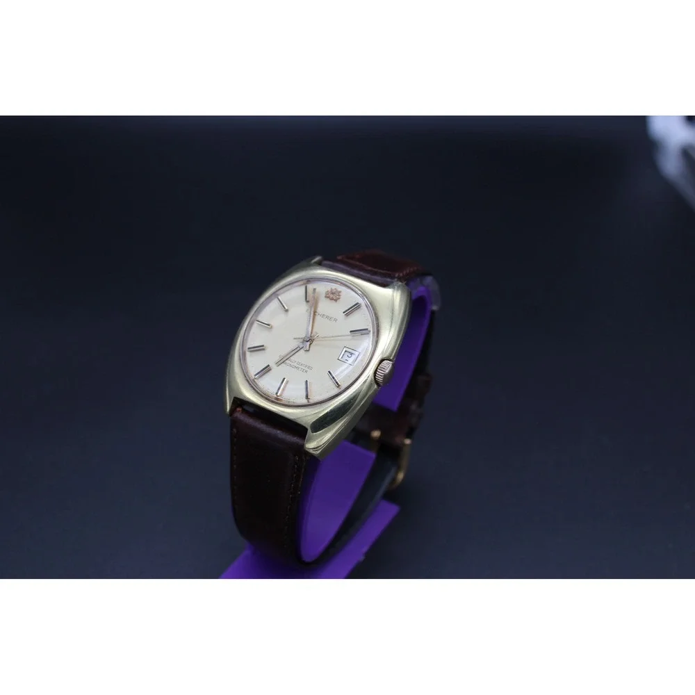 Vintage 1970s Bucherer Officially Certified Chronometer Automatic Swiss Watch